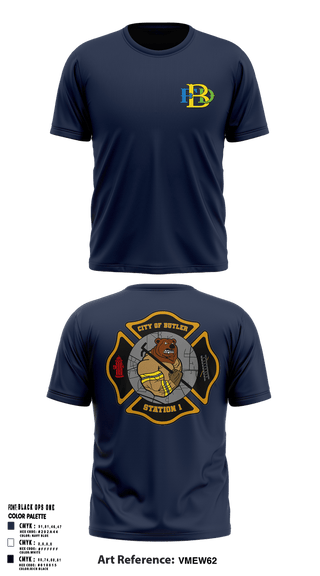 Short Sleeve Performance Shirt, Butler Police Department, Police, Teamtime, Team time, sublimation, custom sports apparel, team uniforms, spirit wear, spiritwear, sports uniforms, custom shirts, team store, custom team store, fundraiser sports, apparel fundraiser