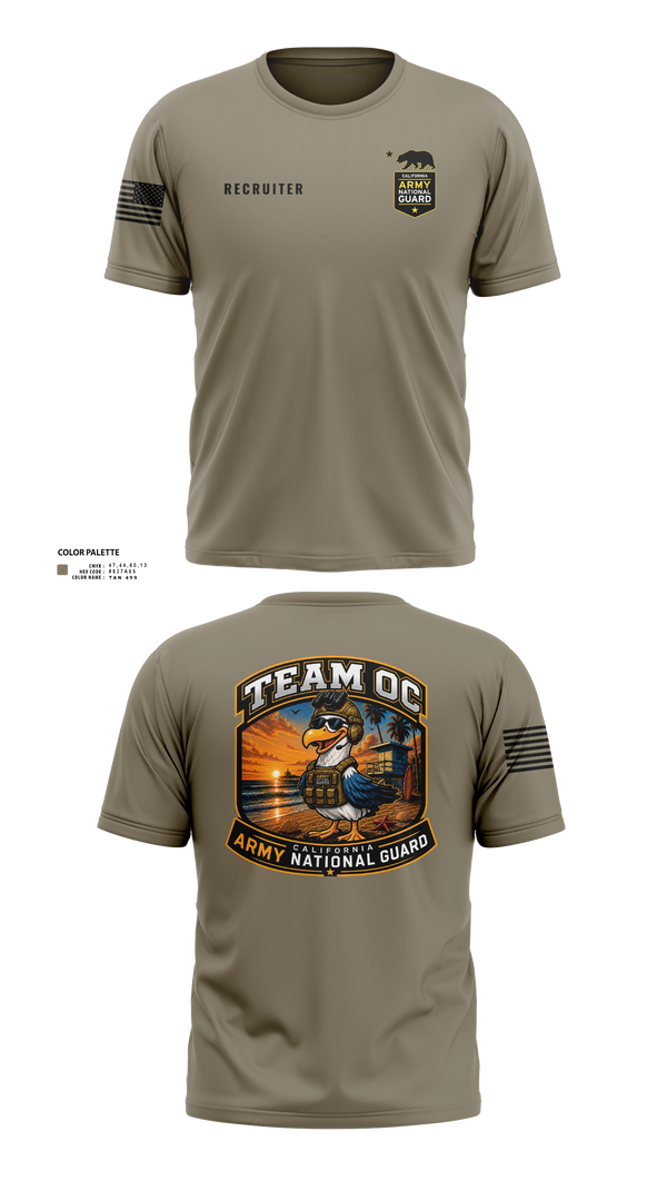 Short Sleeve Performance Shirt, TEAM OC, National Guard, Teamtime, Team time, sublimation, custom sports apparel, team uniforms, spirit wear, spiritwear, sports uniforms, custom shirts, team store, custom team store, fundraiser sports, apparel fundraiser