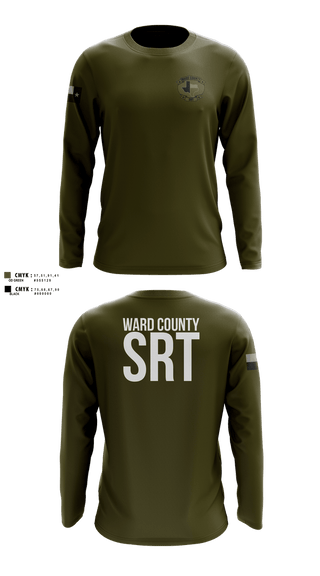 Long Sleeve Performance Shirt, WARD COUNTY SRT, Police, Teamtime, Team time, sublimation, custom sports apparel, team uniforms, spirit wear, spiritwear, sports uniforms, custom shirts, team store, custom team store, fundraiser sports, apparel fundraiser