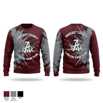 Amherst County High School Lancers Crew Neck Sweatshirt - 2