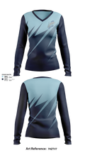 Central Mass Diving 20852807 Women's Long Sleeve V-neck Shirt - 103