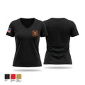 New Llano Fire Department 20614720 Women's Short Sleeve V-neck Shirt - 1