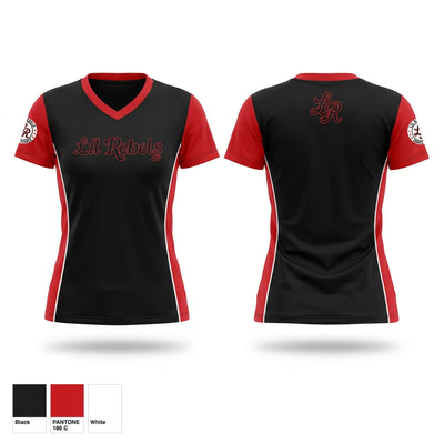 Lil Rebels GP Women's Short Sleeve V-neck Shirt - 1