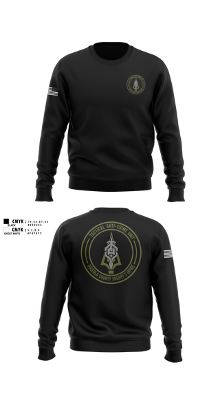 Crew Neck Sweatshirt, OCSO TAC UNIT, Police, Teamtime, Team time, sublimation, custom sports apparel, team uniforms, spirit wear, spiritwear, sports uniforms, custom shirts, team store, custom team store, fundraiser sports, apparel fundraiser