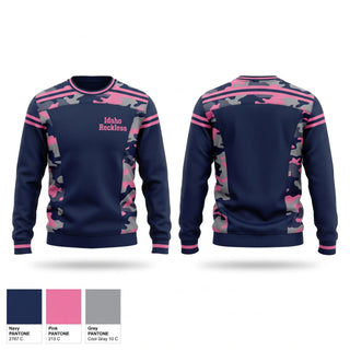 Crew Neck Sweatshirt, Idaho Reckless, Baseball, Teamtime, Team time, sublimation, custom sports apparel, team uniforms, spirit wear, spiritwear, sports uniforms, custom shirts, team store, custom team store, fundraiser sports, apparel fundraiser