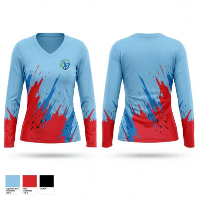 Redmond Basketball Academy 59345466 Women's Long Sleeve V-neck Shirt - 1