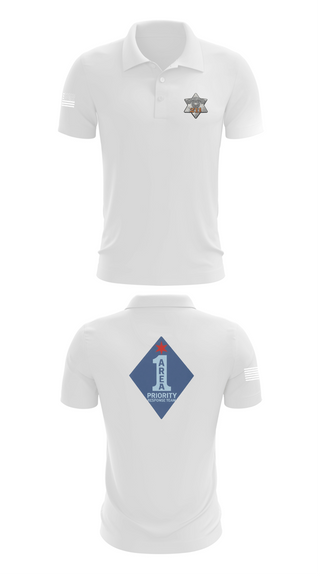 Short Sleeve Performance Polo, Chicago Police Area 1 PRT, Police, Teamtime, Team time, sublimation, custom sports apparel, team uniforms, spirit wear, spiritwear, sports uniforms, custom shirts, team store, custom team store, fundraiser sports, apparel fundraiser