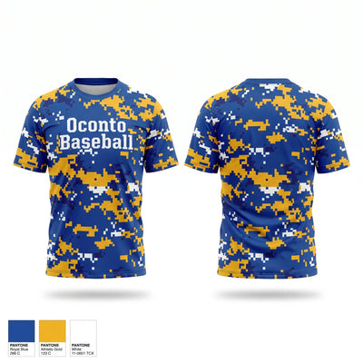 Oconto Baseball Short Sleeve Performance Shirt - 2