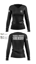 Travis County Sheriff 88569782 Women's Long Sleeve V-neck Shirt - 101