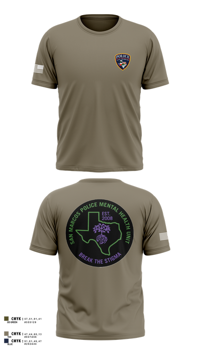 SMPD Mental Health Unit 50608252 Old School Cotton Feel Shirt - 4