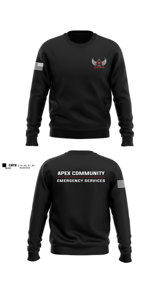 Crew Neck Sweatshirt, ACES, EMS/EMT, Teamtime, Team time, sublimation, custom sports apparel, team uniforms, spirit wear, spiritwear, sports uniforms, custom shirts, team store, custom team store, fundraiser sports, apparel fundraiser
