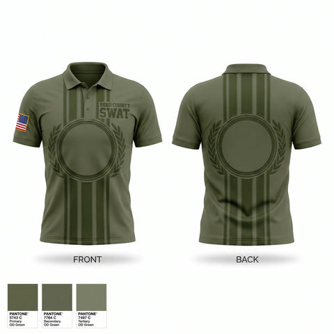 Short Sleeve Performance Polo, Reno County Swat, Police, Teamtime, Team time, sublimation, custom sports apparel, team uniforms, spirit wear, spiritwear, sports uniforms, custom shirts, team store, custom team store, fundraiser sports, apparel fundraiser