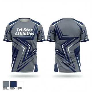 Old School Cotton Feel Shirt, Tri Star Athletics, Men's Basketball, Teamtime, Team time, sublimation, custom sports apparel, team uniforms, spirit wear, spiritwear, sports uniforms, custom shirts, team store, custom team store, fundraiser sports, apparel fundraiser