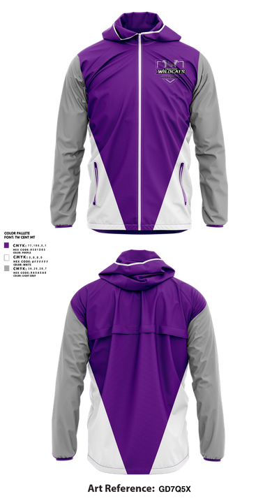 Louisburg Wildcats 77996950 Windbreaker - 1