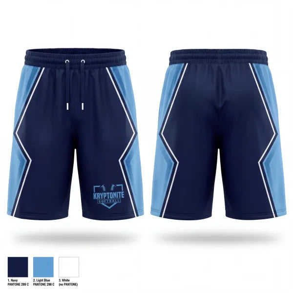 Athletic Shorts With Pockets, Kryptonite 8U (Burns, TN), Softball, Teamtime, Team time, sublimation, custom sports apparel, team uniforms, spirit wear, spiritwear, sports uniforms, custom shirts, team store, custom team store, fundraiser sports, apparel fundraiser