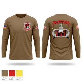 Long Sleeve Performance Shirt, 541st sapper company, Army, Teamtime, Team time, sublimation, custom sports apparel, team uniforms, spirit wear, spiritwear, sports uniforms, custom shirts, team store, custom team store, fundraiser sports, apparel fundraiser