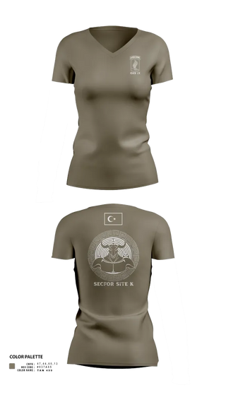 Womens Short Sleeve Vneck Shirt, 173RD ABN, Army, Teamtime, Team time, sublimation, custom sports apparel, team uniforms, spirit wear, spiritwear, sports uniforms, custom shirts, team store, custom team store, fundraiser sports, apparel fundraiser