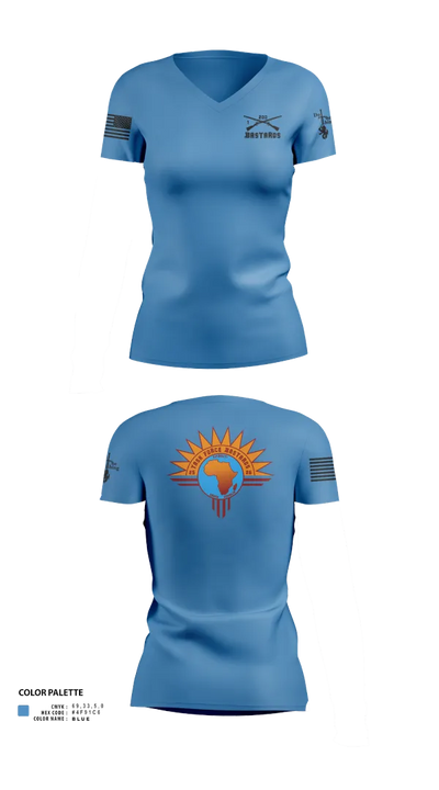 Task Force Bastards 71335130 Women's Short Sleeve V-neck Shirt - 120