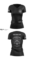 Bravo Company, 401st Cyber Battalion 75539801 Women's Short Sleeve V-neck Shirt - 13