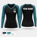 Swift Creek Middle School 1959618 Women's Long Sleeve V-neck Shirt - 1