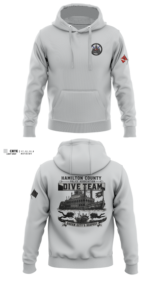 Hoodie, Hamilton County Police Association Dive Team, Police, Teamtime, Team time, sublimation, custom sports apparel, team uniforms, spirit wear, spiritwear, sports uniforms, custom shirts, team store, custom team store, fundraiser sports, apparel fundraiser
