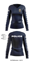 Davenport Police Department 97517619 Women's Long Sleeve V-neck Shirt - 20