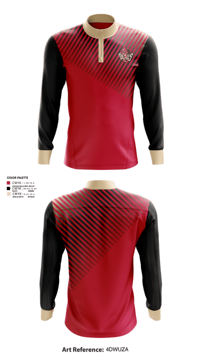 Red Springs Red Devils 1558638 Quarter Zip Jacket - 2