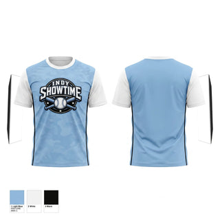 Short Sleeve Performance Shirt, Indy Showtime, Baseball, Teamtime, Team time, sublimation, custom sports apparel, team uniforms, spirit wear, spiritwear, sports uniforms, custom shirts, team store, custom team store, fundraiser sports, apparel fundraiser