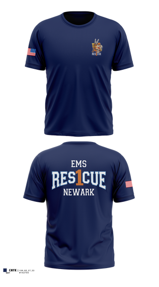 Short Sleeve Performance Shirt, University Hospital EMS Rescue, EMS/EMT, Teamtime, Team time, sublimation, custom sports apparel, team uniforms, spirit wear, spiritwear, sports uniforms, custom shirts, team store, custom team store, fundraiser sports, apparel fundraiser