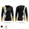 Buffalo Bison Women's Long Sleeve V-neck Shirt - 1