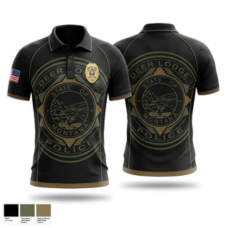 Short Sleeve Performance Polo, Deer Lodge Police Department, Police, Teamtime, Team time, sublimation, custom sports apparel, team uniforms, spirit wear, spiritwear, sports uniforms, custom shirts, team store, custom team store, fundraiser sports, apparel fundraiser