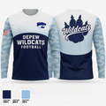 Depew Wildcats Football 71610222 Long Sleeve Performance Shirt 1