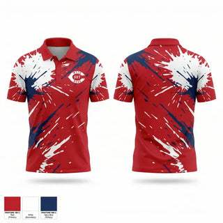 Short Sleeve Performance Polo, WYCO 307 Reds, Baseball, Teamtime, Team time, sublimation, custom sports apparel, team uniforms, spirit wear, spiritwear, sports uniforms, custom shirts, team store, custom team store, fundraiser sports, apparel fundraiser