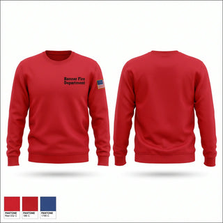 Crew Neck Sweatshirt, Banner Fire Department, Fire Department, Teamtime, Team time, sublimation, custom sports apparel, team uniforms, spirit wear, spiritwear, sports uniforms, custom shirts, team store, custom team store, fundraiser sports, apparel fundraiser