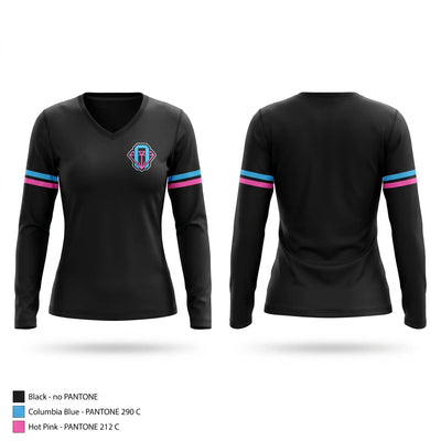 Ohio Diamonds Women's Long Sleeve V-neck Shirt - 1