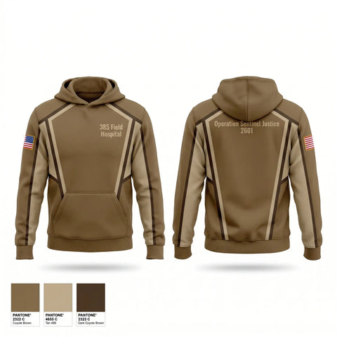 Hoodie, 385 Field Hospital, Army, Teamtime, Team time, sublimation, custom sports apparel, team uniforms, spirit wear, spiritwear, sports uniforms, custom shirts, team store, custom team store, fundraiser sports, apparel fundraiser