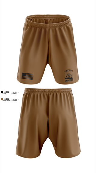 Athletic Shorts With Pockets, C MED 141, National Guard, Teamtime, Team time, sublimation, custom sports apparel, team uniforms, spirit wear, spiritwear, sports uniforms, custom shirts, team store, custom team store, fundraiser sports, apparel fundraiser