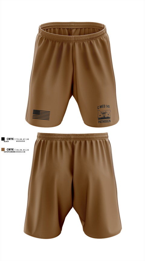 Athletic Shorts With Pockets, C MED 141, National Guard, Teamtime, Team time, sublimation, custom sports apparel, team uniforms, spirit wear, spiritwear, sports uniforms, custom shirts, team store, custom team store, fundraiser sports, apparel fundraiser