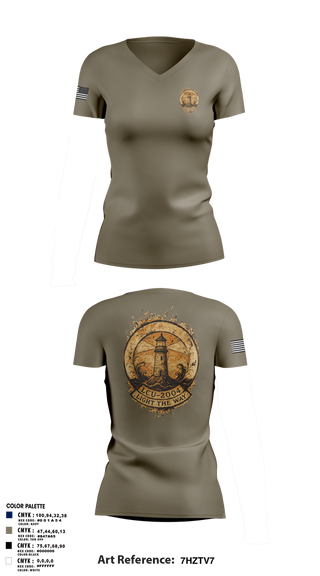 Womens Short Sleeve Vneck Shirt, LCU-2004, Army, Teamtime, Team time, sublimation, custom sports apparel, team uniforms, spirit wear, spiritwear, sports uniforms, custom shirts, team store, custom team store, fundraiser sports, apparel fundraiser