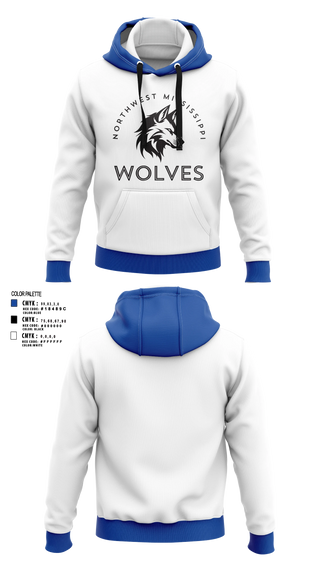 Hoodie, Northwest Mississippi Wolves, Men's Basketball, Teamtime, Team time, sublimation, custom sports apparel, team uniforms, spirit wear, spiritwear, sports uniforms, custom shirts, team store, custom team store, fundraiser sports, apparel fundraiser
