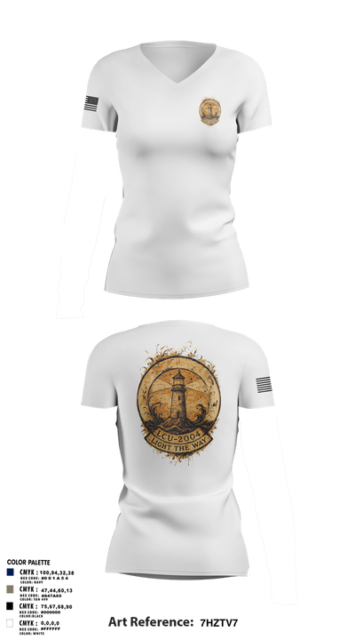 LCU-2004 59546896 Women's Short Sleeve V-neck Shirt - 16