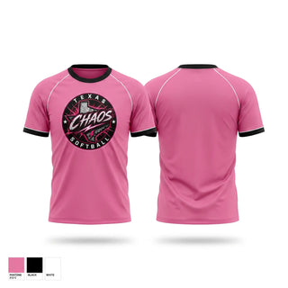 Short Sleeve Performance Shirt, Texas Chaos, Softball, Teamtime, Team time, sublimation, custom sports apparel, team uniforms, spirit wear, spiritwear, sports uniforms, custom shirts, team store, custom team store, fundraiser sports, apparel fundraiser