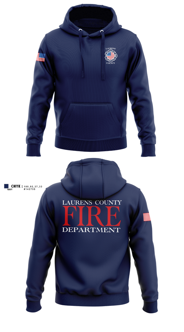 Hoodie, Laurens County Fire Department, Fire Department, Teamtime, Team time, sublimation, custom sports apparel, team uniforms, spirit wear, spiritwear, sports uniforms, custom shirts, team store, custom team store, fundraiser sports, apparel fundraiser