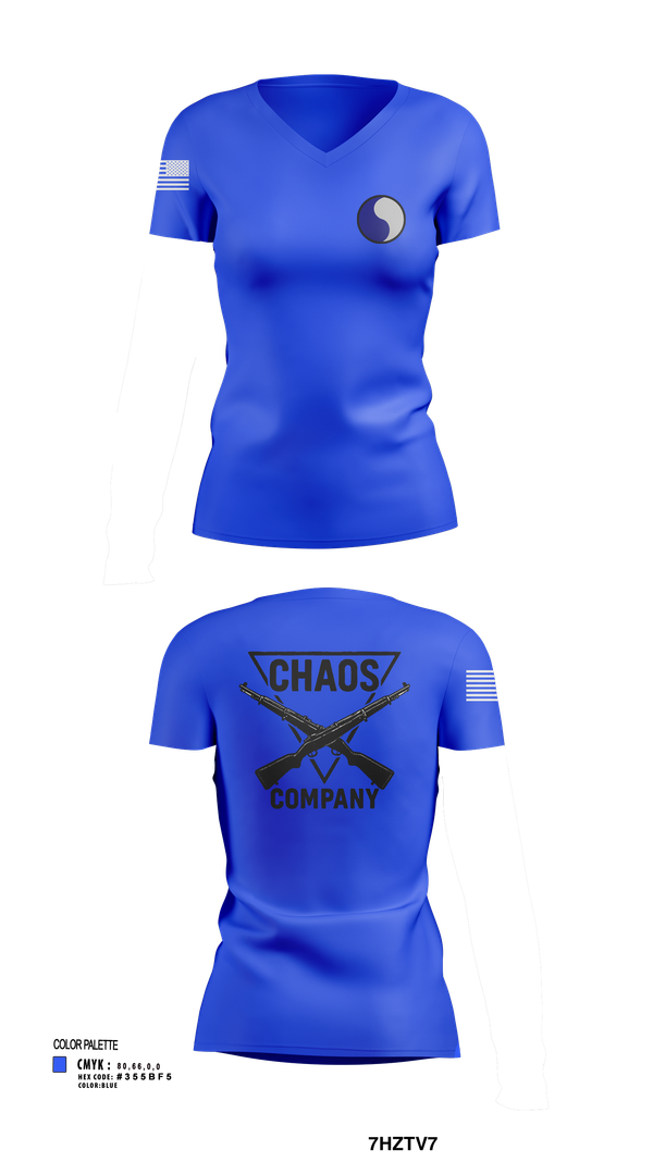 Womens Short Sleeve Vneck Shirt, C-Co 1/116 29th IN BDE, , Teamtime, Team time, sublimation, custom sports apparel, team uniforms, spirit wear, spiritwear, sports uniforms, custom shirts, team store, custom team store, fundraiser sports, apparel fundraiser