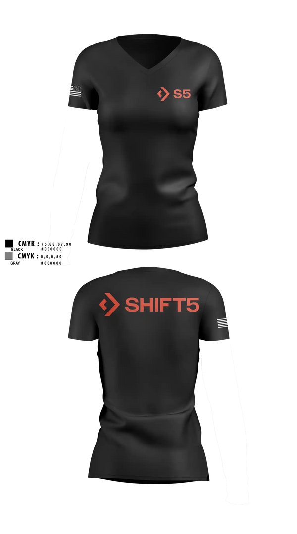 Womens Short Sleeve Vneck Shirt, Shift5, , Teamtime, Team time, sublimation, custom sports apparel, team uniforms, spirit wear, spiritwear, sports uniforms, custom shirts, team store, custom team store, fundraiser sports, apparel fundraiser