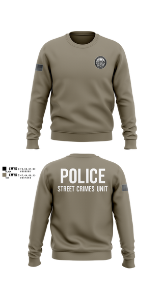 Crew Neck Sweatshirt, STREET CRIMES, , Teamtime, Team time, sublimation, custom sports apparel, team uniforms, spirit wear, spiritwear, sports uniforms, custom shirts, team store, custom team store, fundraiser sports, apparel fundraiser