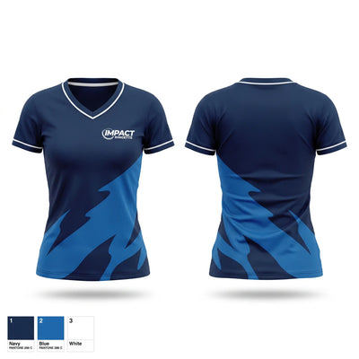 Impact Ringette 2026 Women's Short Sleeve V-neck Shirt - 1