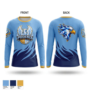 Long Sleeve Performance Shirt, New Jersey Phoenix, Softball, Teamtime, Team time, sublimation, custom sports apparel, team uniforms, spirit wear, spiritwear, sports uniforms, custom shirts, team store, custom team store, fundraiser sports, apparel fundraiser