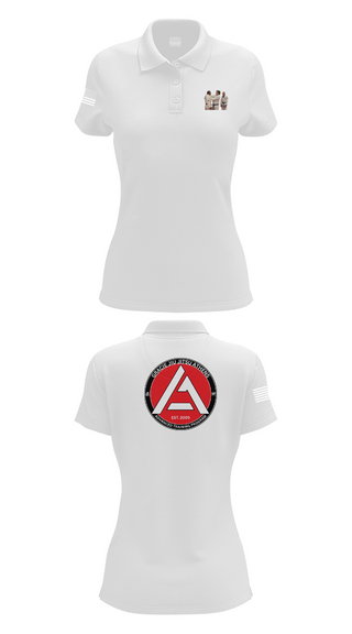 Womens Short Sleeve Performance Polo, Gracie JiuJitsu Athens, , Teamtime, Team time, sublimation, custom sports apparel, team uniforms, spirit wear, spiritwear, sports uniforms, custom shirts, team store, custom team store, fundraiser sports, apparel fundraiser