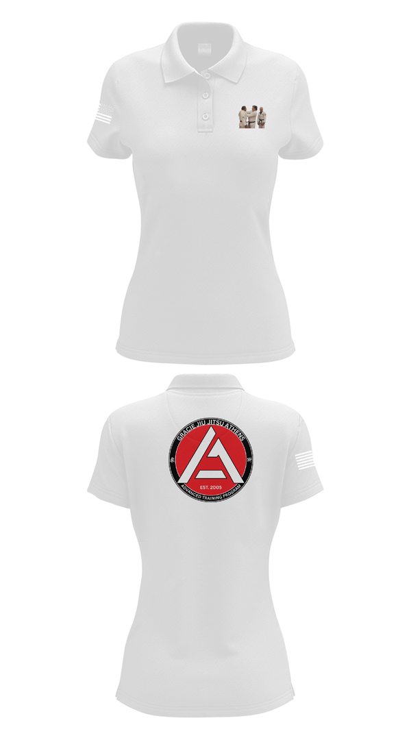 Womens Short Sleeve Performance Polo, Gracie JiuJitsu Athens, , Teamtime, Team time, sublimation, custom sports apparel, team uniforms, spirit wear, spiritwear, sports uniforms, custom shirts, team store, custom team store, fundraiser sports, apparel fundraiser